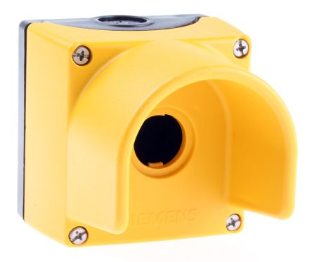 Siemens Push Button Enclosure - 22mm Diameter [3SB3801-0AD3]; 742-9316