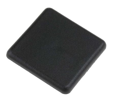 RS PRO Black Nylon End Cap, 40 x 40 mm Strut Profile, 8mm Groove [0]; 767-5601