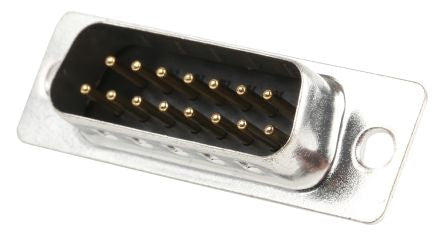 MH Connectors, MHDM Cable Mount, 15 Pin D-sub Connector Plug, Shell Size A [MHDM15SP]; 787-3883