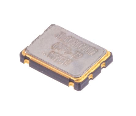 IQD, 40MHz Crystal Oscillator, ±50ppm HCMOS, TTL, 4-Pin 7x5mm SMD 40.0MHz CFPS-72 ±50ppm -40+85°C 5V [40.0MHz CFPS-72 ±50ppm -40+85°C 5V]; 814-1562