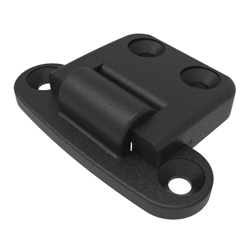 SOUTHCO Surface Mount Hinge, 41.5 mm size, with Mounting Holes, Polyamide, Black [G6-DHSP-36]