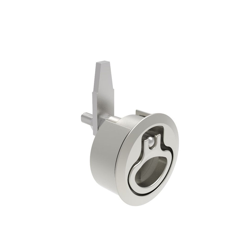 SOUTHCO Compression Latch, Medium Size, No Restriction, 2 - 12mm (.075 - . 475 in) Door thickness, 39 - 52mm (2.01 - 2.52 in) Grip, 316 Stainless Steel, Electropolished [M1-20-31-38]