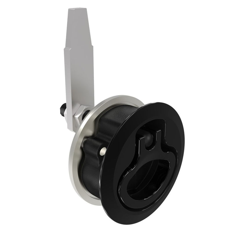 SOUTHCO Compression Latch, Medium Size, No Restriction, 18.5 - 29mm (.073 - 1.14 in) Door thickness, 39 - 52mm (2.01 - 2.52 in) Grip, 316 Stainless Steel, Black PVD [M1-20-33-66]