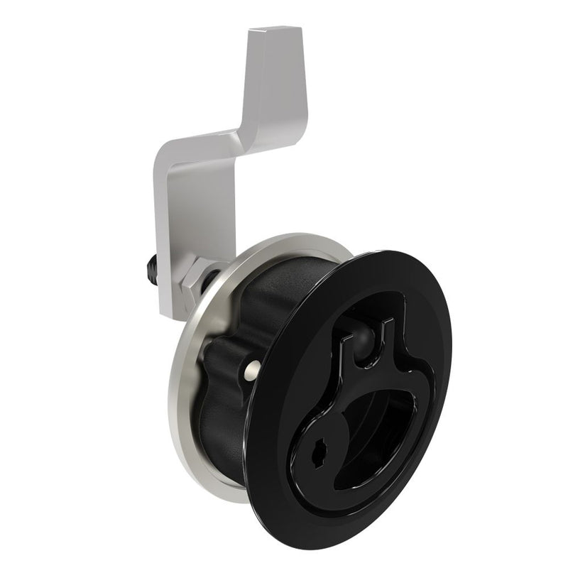 SOUTHCO Compression Latch, Medium Size, Locking, 18.5 - 29mm (.073 - 1.14 in) Door thickness, 21 - 28mm or 63 -76mm (.83 - 1.10 in or 2.48 - 3.00 in) Grip, 316 Stainless Steel, Black PVD [M1-20-83-86]