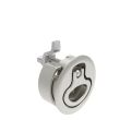 SOUTHCO Compression Latch, Large Size, No Restriction, 2 - 12mm (.075 - . 475 in) Door thickness, 34 - 48mm or 60 -75mm (1.34 - 1.89 in or 2.36 - 2.95 in) Grip, 316 Stainless Steel, Electropolished [M1-25-31-48]