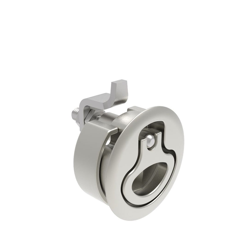 SOUTHCO Compression Latch, Large Size, No Restriction, 2 - 12mm (.075 - . 475 in) Door thickness, 23.5 - 35mm or 74 -88mm (.92 - 1.38 in or 2.91 - 3.47 in) Grip, 316 Stainless Steel, Electropolished [M1-25-31-58]