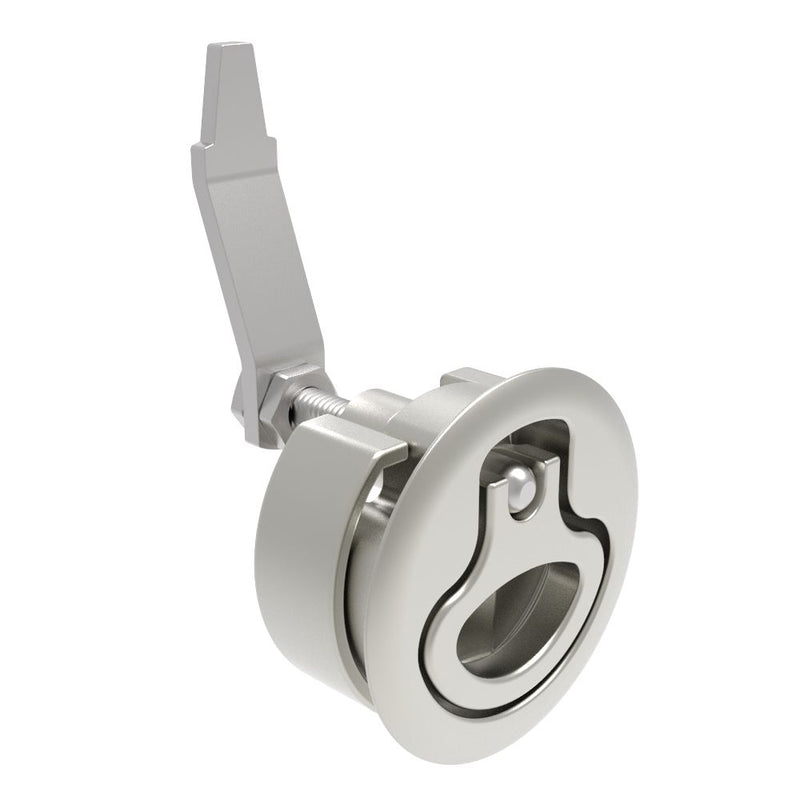 SOUTHCO Compression Latch, Large Size, No Restriction, 2 - 12mm (.075 - . 475 in) Door thickness, 34 - 48mm or 60 -75mm (1.34 - 1.89 in or 2.36 - 2.95 in) Grip, 316 Stainless Steel, Electropolished [M1-25-31-78]