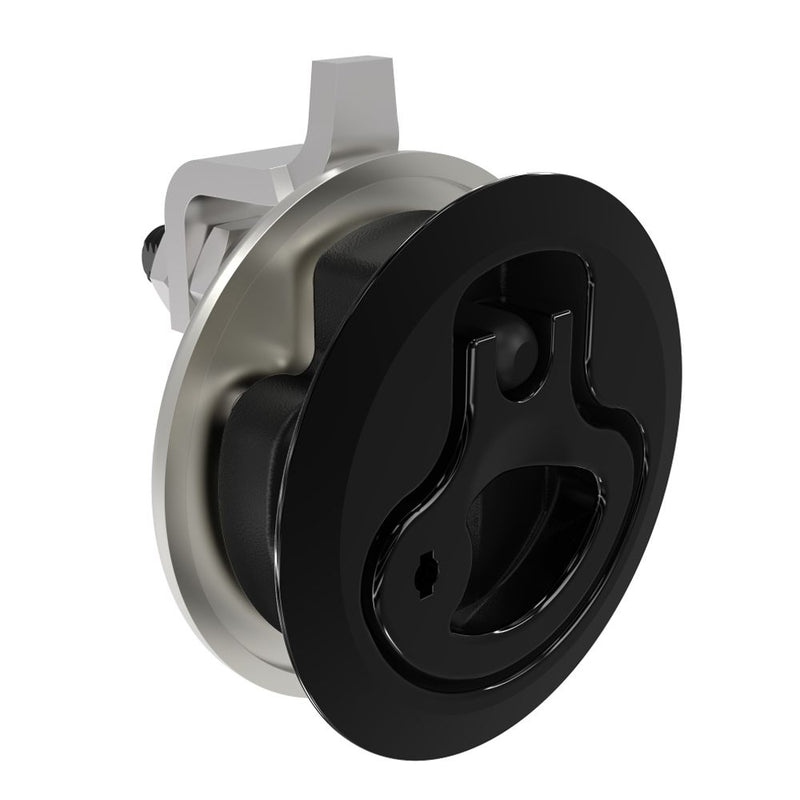 SOUTHCO Compression Latch, Large Size, Locking, 18.5 - 29mm (.073 - 1.14 in) Door thickness, 23.5 - 35mm or 74 -88mm (.92 - 1.38 in or 2.91 - 3.47 in) Grip, 316 Stainless Steel, Black PVD [M1-25-83-56]