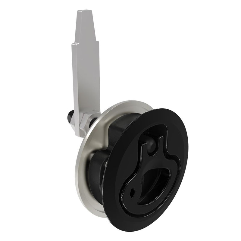 SOUTHCO Compression Latch, Large Size, Locking, 18.5 - 29mm (.073 - 1.14 in) Door thickness, 47 - 61mm (1.85 - 2.40 in) Grip, 316 Stainless Steel, Black PVD [M1-25-83-66]