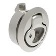 SOUTHCO Push-to-Close Latch, Medium Size, Key Locking, 2 - 7mm (.075 - .275 in) Door thickness, 25.5mm (1.00 in) Grip, 316 Stainless Steel, Electropolished [M1-41-8]