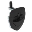 SOUTHCO Lift & Turn Compression Latch, Non-Locking, Black Plastic Cup, Zinc Alloy Powder Coated Handle [N5-A0000A-A5]
