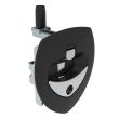 SOUTHCO Lift & Turn Compression Latch, Locking without lock core, Black Plastic Cup, Zinc Alloy Chrome Plated Handle [N5-A0010A-A1]
