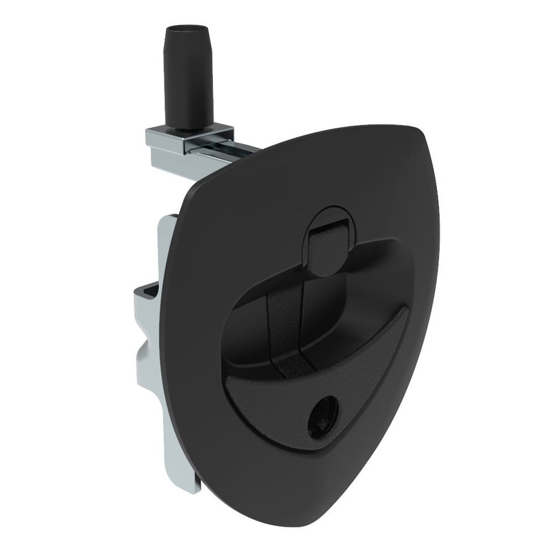 SOUTHCO Lift & Turn Compression Latch, Locking without lock core, Black Plastic Cup, Zinc Alloy Powder Coated Handle [N5-A0010A-A5]