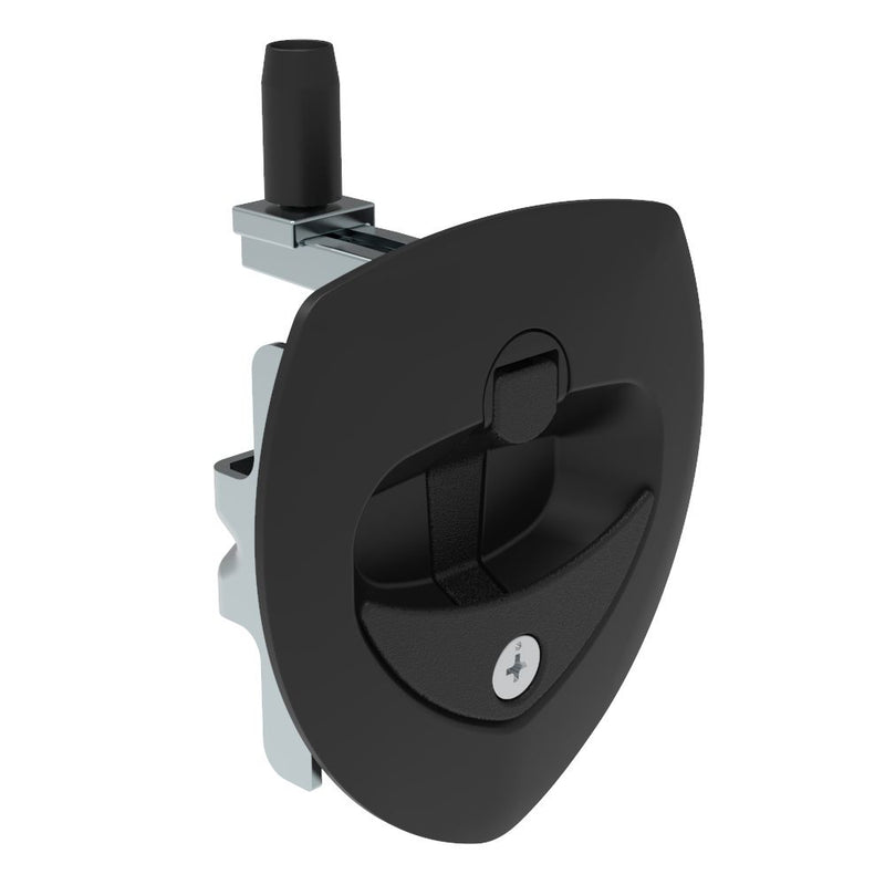 SOUTHCO Lift & Turn Compression Latch, Phillips Recess #2, Black Plastic Cup, Zinc Alloy Powder Coated Handle [N5-A0210A-A5]