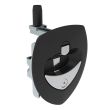 SOUTHCO Lift & Turn Compression Latch, 4mm Hex Recess, Black Plastic Cup, Zinc Alloy Chrome Plated Handle [N5-A0230A-A1]