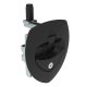 SOUTHCO Lift & Turn Compression Latch, 4mm Hex Recess, Black Plastic Cup, Zinc Alloy Powder Coated Handle [N5-A0230A-A5]