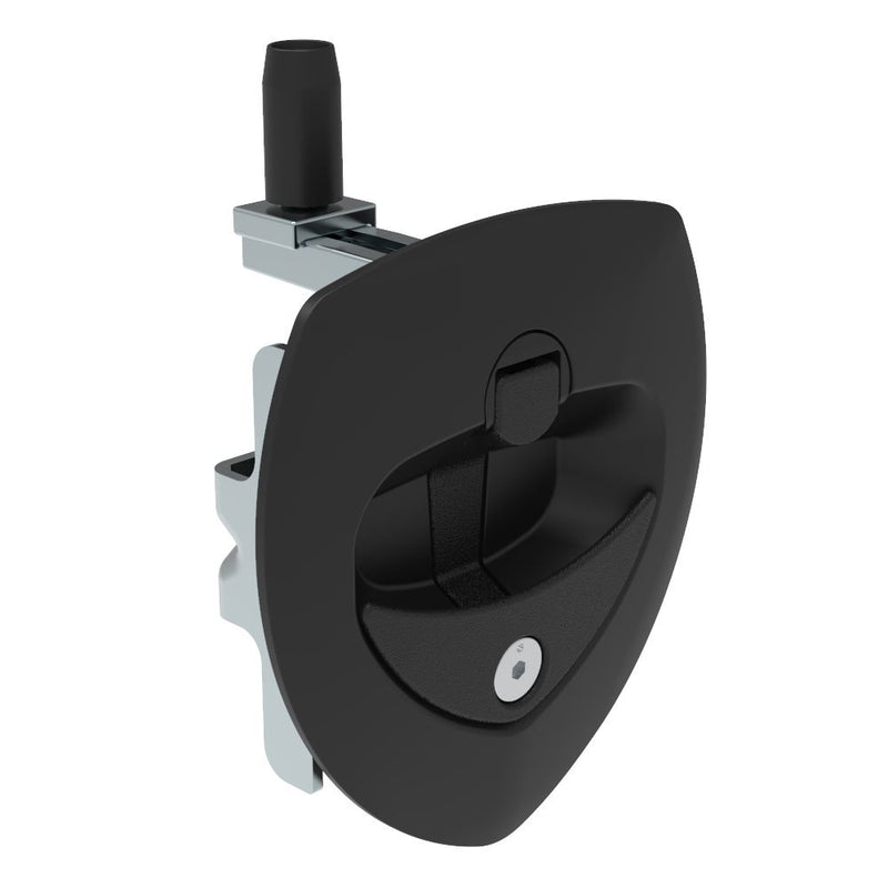 SOUTHCO Lift & Turn Compression Latch, 4mm Hex Recess, Black Plastic Cup, Zinc Alloy Powder Coated Handle [N5-A0230A-A5]