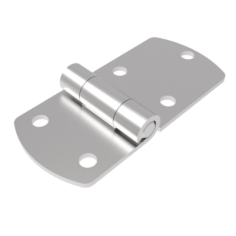 SOUTHCO Surface Mount Hinge, 121 mm size, with Mounting Holes, Stainless Steel, Electro polished [N6-DHIM-10036-SS]