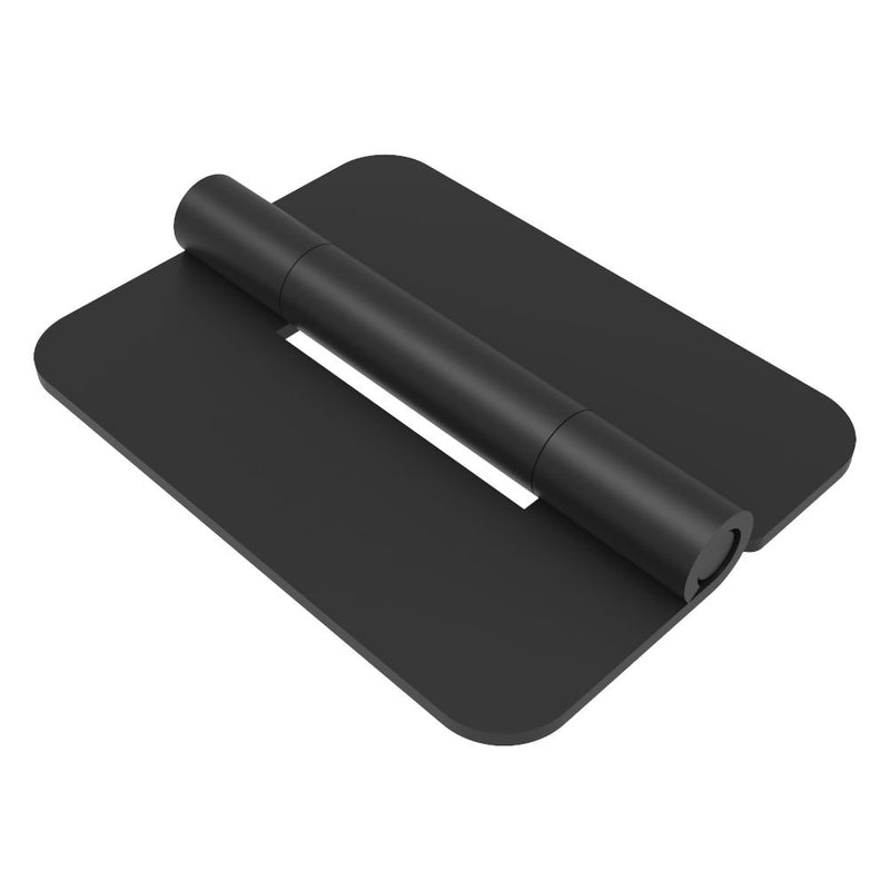 SOUTHCO Surface Mount Hinge, 100 mm size, with Mounting Holes, Steel, Black Powder coated [N6-DHIM-10076SW8PC]