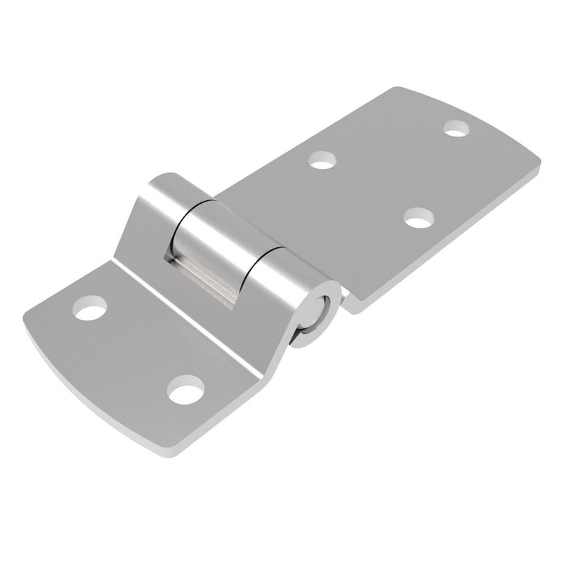 SOUTHCO Surface Mount Hinge, 120 mm size, with Mounting Holes, Stainless Steel, Electro polished [N6-DHIM-10550-SS]