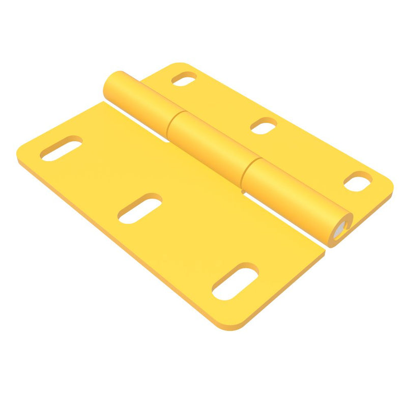 SOUTHCO Surface Mount Hinge, 147 mm size, with Mounting Holes, Steel, Yellow Powder coated [N6-DHIM-147190]