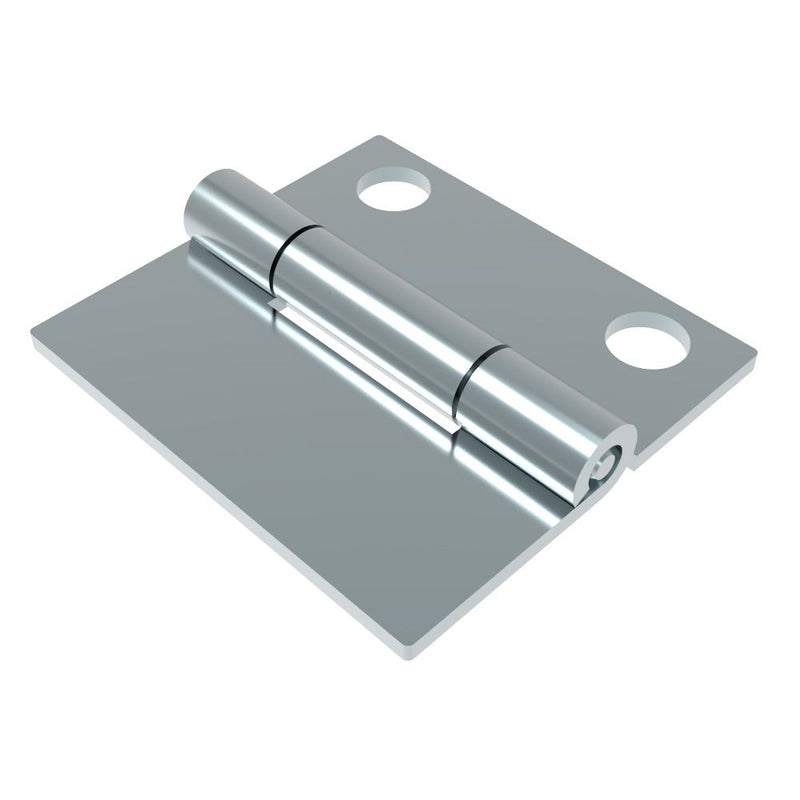 SOUTHCO Surface Mount Hinge, 38 mm size, with Mounting Holes, Steel, Blue Zinc Plating [N6-DHIM-3835]