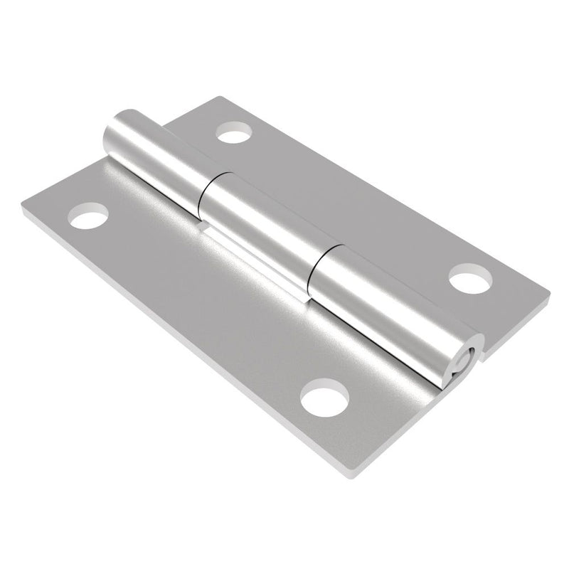 SOUTHCO Surface Mount Hinge, 50 mm size, with Mounting Holes, Stainless Steel, Electro polished [N6-DHIM-5030-SS]