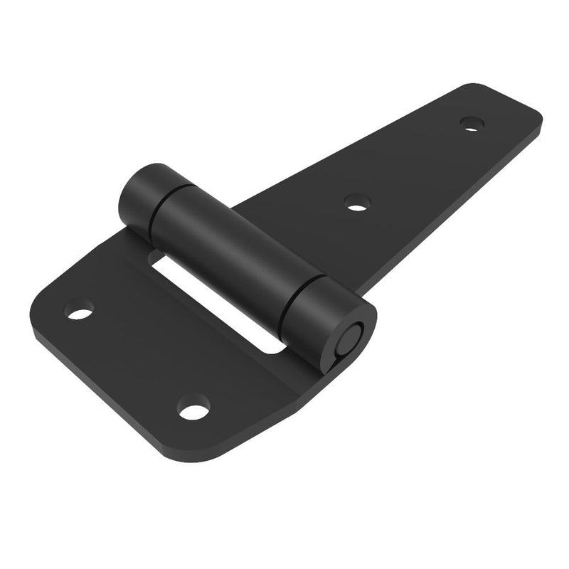 SOUTHCO Surface Mount Hinge, 140 mm size, with Mounting Holes, Steel, Black Powder Coated [N6-DHIM-63140-PC]