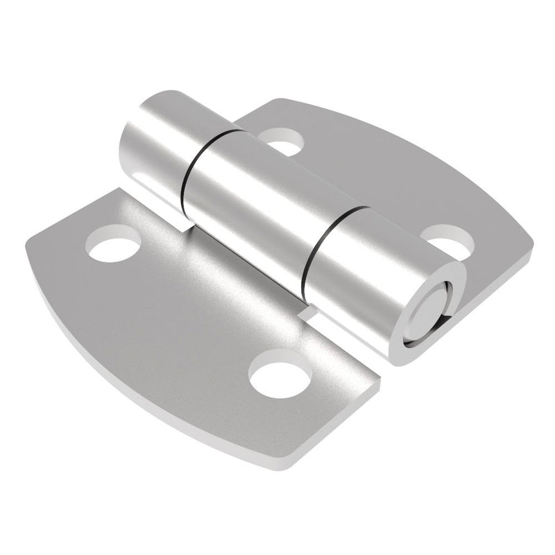 SOUTHCO Surface Mount Hinge, 68 mm size, with Mounting Holes, Stainless Steel, Electro polished [N6-DHIM-7036-SS]