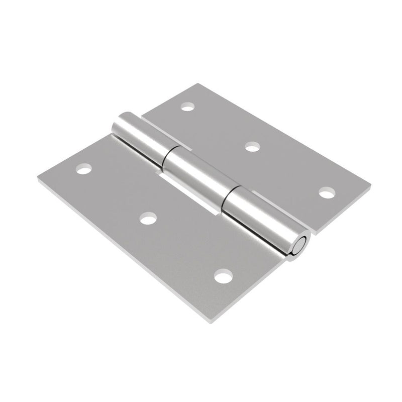 SOUTHCO Surface Mount Hinge, 75 mm size, with Mounting Holes, Stainless Steel, Electro polished [N6-DHIM-75-30-2-SS]