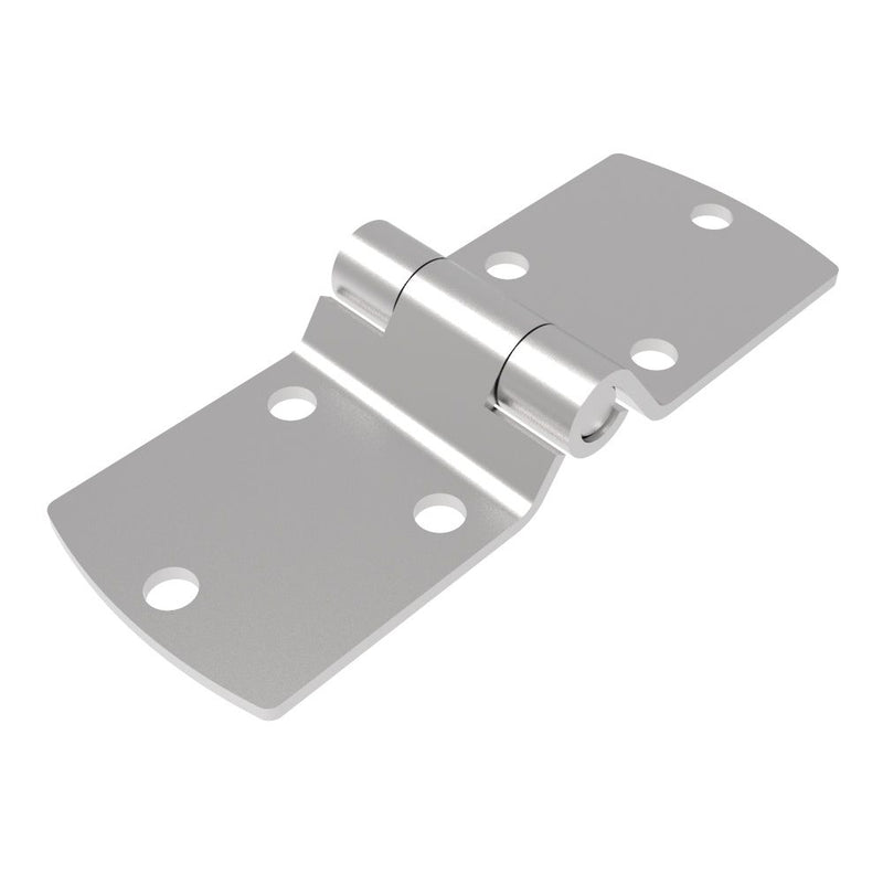 SOUTHCO Surface Mount Hinge, 150 mm size, with Mounting Holes, Stainless Steel, Electro polished [N6-DHIM-7575-SS]