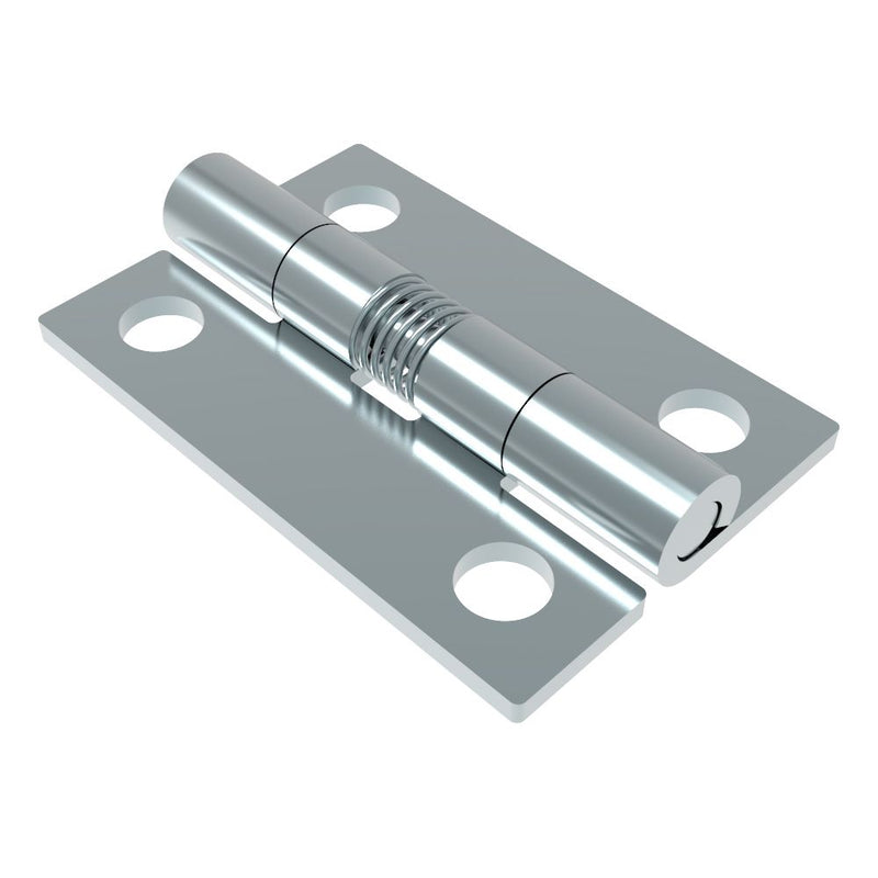 SOUTHCO Hinge, Small Leaf, Large Leaf, 39 mm (1.50 in) Long, Steel, Nickel Zinc Plated [N6-DHSM-3826]