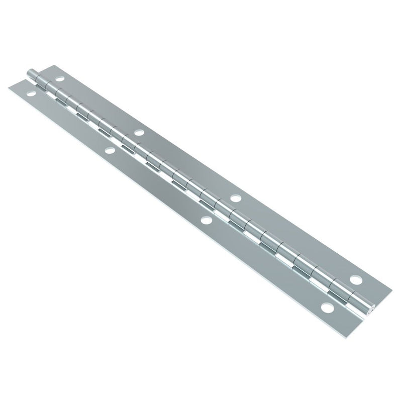 SOUTHCO Piano Hinge, 454 mm size, with Mounting Holes, Steel, Blue Zinc Plated [N6-DMCH1774546325H]