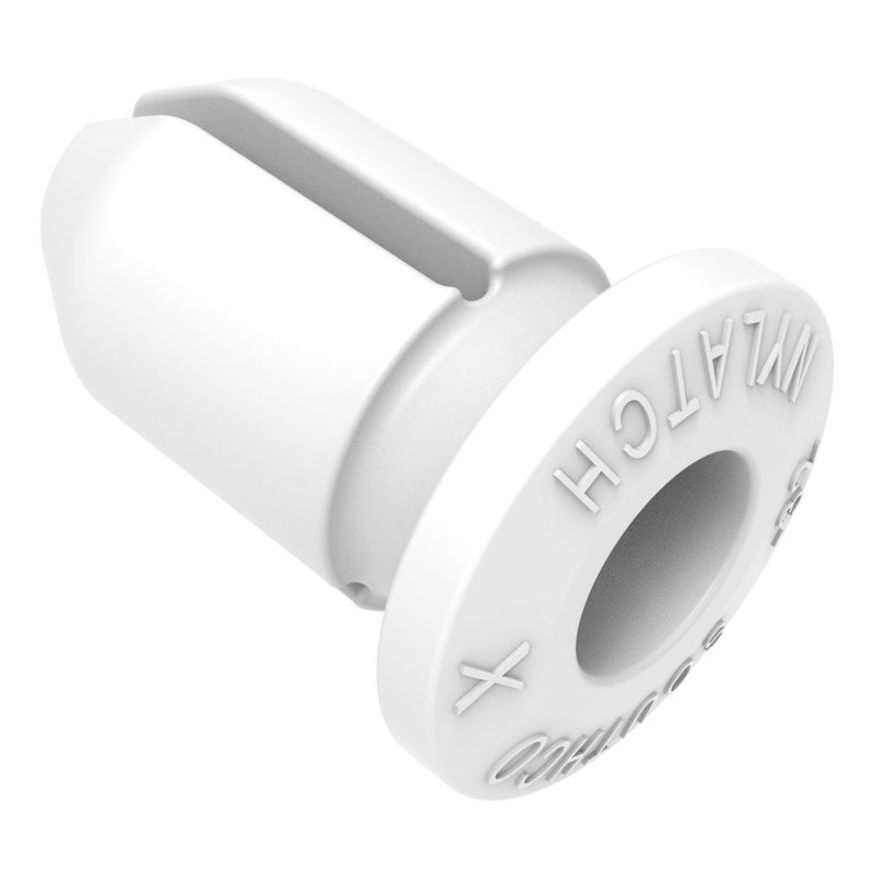SOUTHCO NYLATCH Panel Fastener Grommet, 4.8mm (.188 in) Diameter, 1.6mm (.065 in) Max Panel Thickness, Polycarbonate, White [NY-3G-32-10]