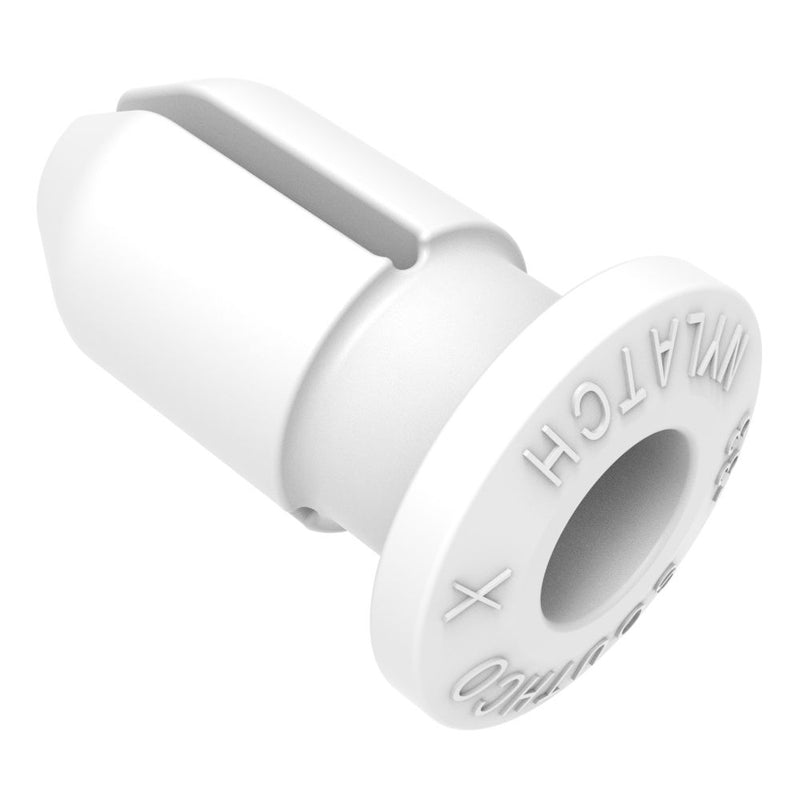 SOUTHCO NYLATCH Panel Fastener Grommet, 4.8mm (.188 in) Diameter, 2.5mm (.098 in) Max Panel Thickness, Polycarbonate, White [NY-3G-33-10]