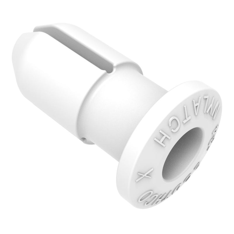 SOUTHCO NYLATCH Panel Fastener Grommet, 4.8mm (.188 in) Diameter, 3.5mm (.138 in) Max Panel Thickness, Polycarbonate, White [NY-3G-34-10]