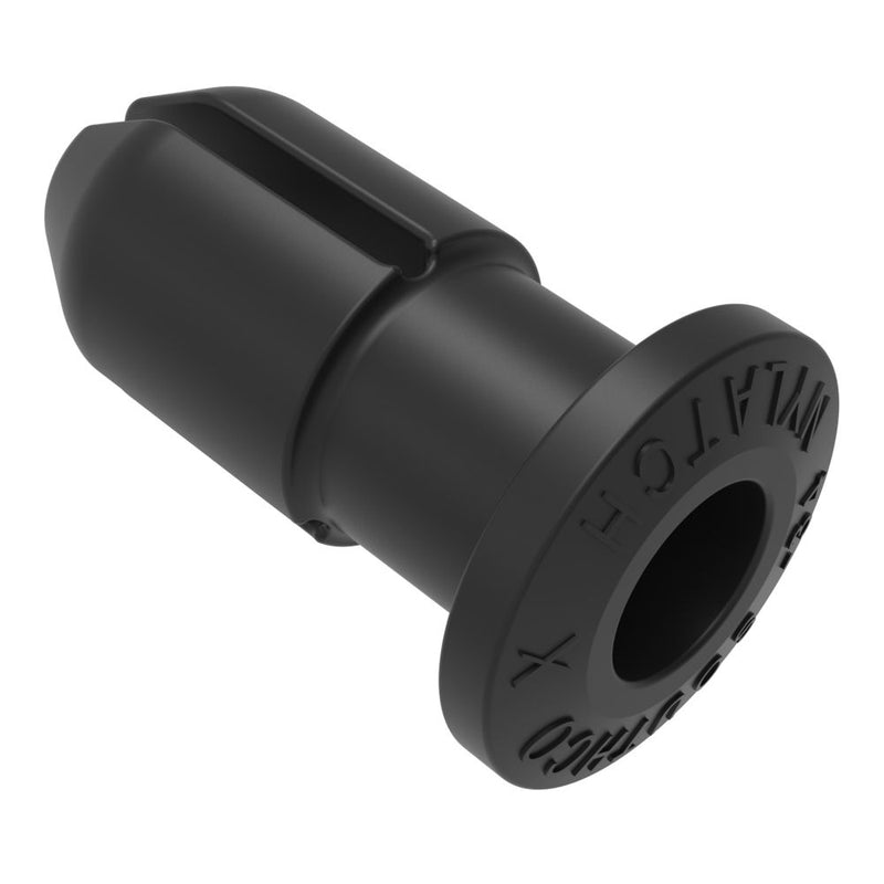 SOUTHCO NYLATCH Panel Fastener Grommet, 4.8mm (.188 in) Diameter, 3.5mm (.138 in) Max Panel Thickness, Polycarbonate, Black [NY-3G-34-20]
