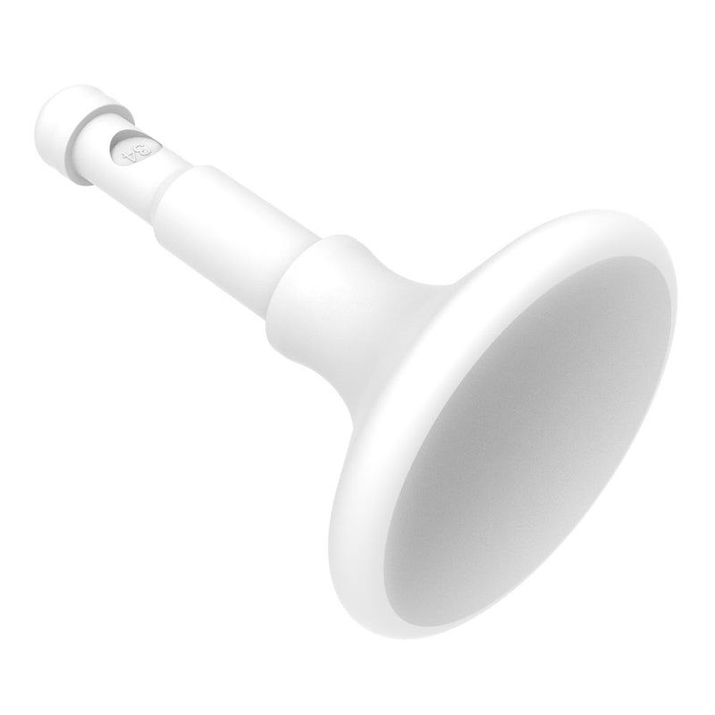 SOUTHCO NYLATCH Panel Fastener Plunger, 4.8mm (.188 in) Diameter, Easy Grip Head Style, Nylon, White [NY-3P-34-1-51]