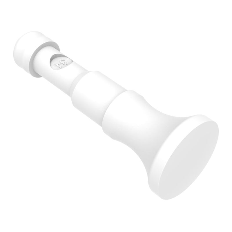 SOUTHCO NYLATCH Panel Fastener Plunger, 4.8mm (.188 in) Diameter, Mini Grip Head Style, Nylon, White [NY-3P-34-4-51]