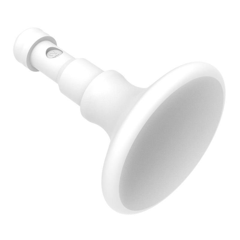 SOUTHCO NYLATCH Panel Fastener Plunger, 6.4mm (.250 in) Diameter, Easy Grip Head Style, Nylon, White [NY-4P-42-1-51]