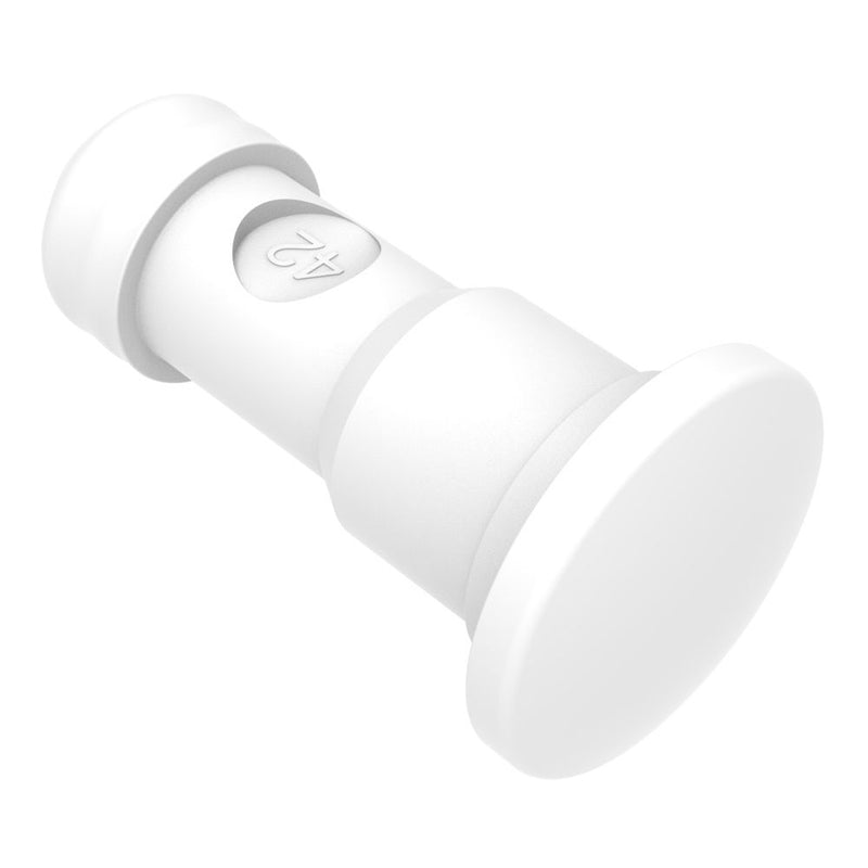 SOUTHCO NYLATCH Panel Fastener Plunger, 6.4mm (.250 in) Diameter, Low Profile Head Style, Nylon, White [NY-4P-42-3-51]