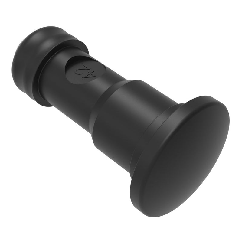 SOUTHCO NYLATCH Panel Fastener Plunger, 6.4mm (.250 in) Diameter, Low Profile Head Style, Polyester, Black [NY-4P-42-3-60]