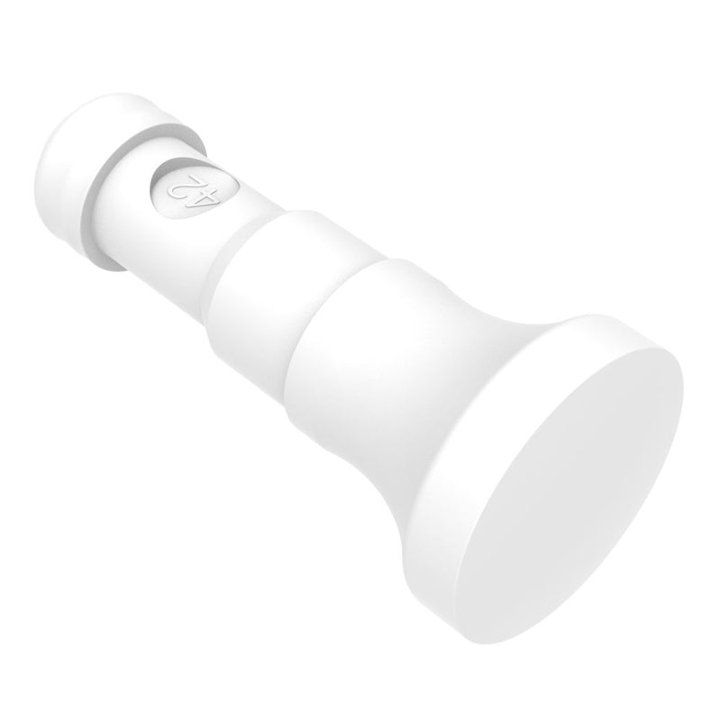 SOUTHCO NYLATCH Panel Fastener Plunger, 6.4mm (.250 in) Diameter, Mini Grip Head Style, Nylon, White [NY-4P-42-4-51]