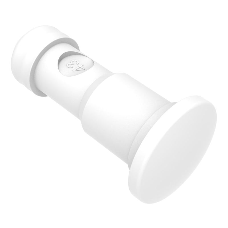 SOUTHCO NYLATCH Panel Fastener Plunger, 6.4mm (.250 in) Diameter, Low Profile Head Style, Nylon, White [NY-4P-43-3-51]