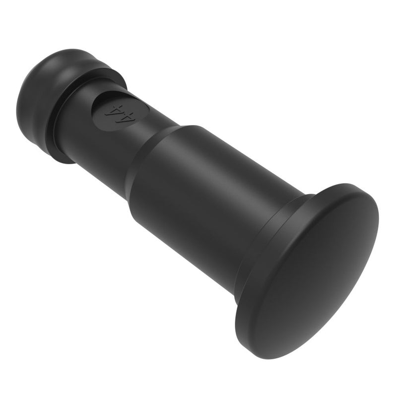 SOUTHCO NYLATCH Panel Fastener Plunger, 6.4mm (.250 in) Diameter, Low Profile Head Style, Nylon, Black [NY-4P-44-3-50]