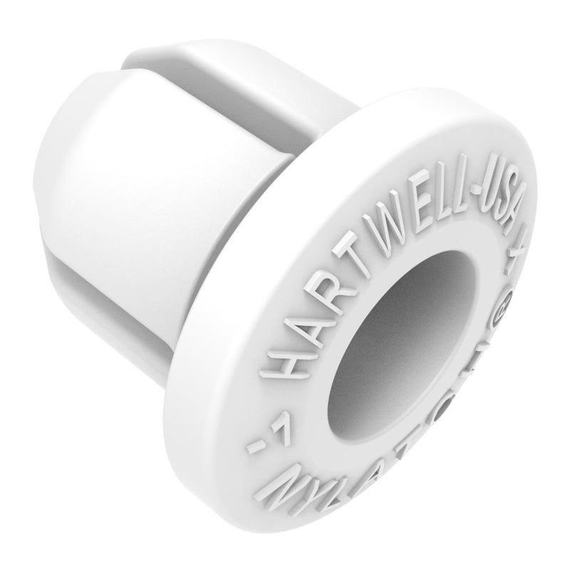 SOUTHCO NYLATCH Panel Fastener Grommet, 7.9mm (.313 in) Diameter, 1mm (.042 in) Max Panel Thickness, Polycarbonate, White [NY-5G-51-10]