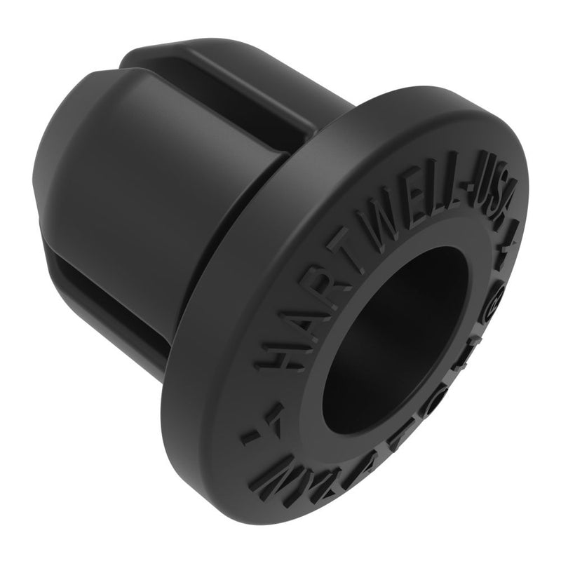 SOUTHCO NYLATCH Panel Fastener Grommet, 7.9mm (.313 in) Diameter, 1mm (.042 in) Max Panel Thickness, Polycarbonate, Black [NY-5G-51-20]