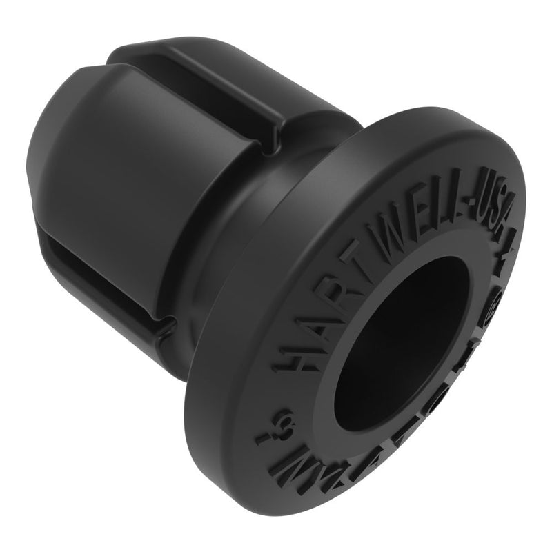 SOUTHCO NYLATCH Panel Fastener Grommet, 7.9mm (.313 in) Diameter, 2.5mm (.098 in) Max Panel Thickness, Polycarbonate, Black [NY-5G-53-20]