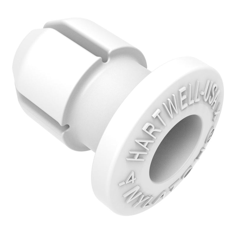 SOUTHCO NYLATCH Panel Fastener Grommet, 7.9mm (.313 in) Diameter, 4.1mm (.162 in) Max Panel Thickness, Polycarbonate, White [NY-5G-54-10]