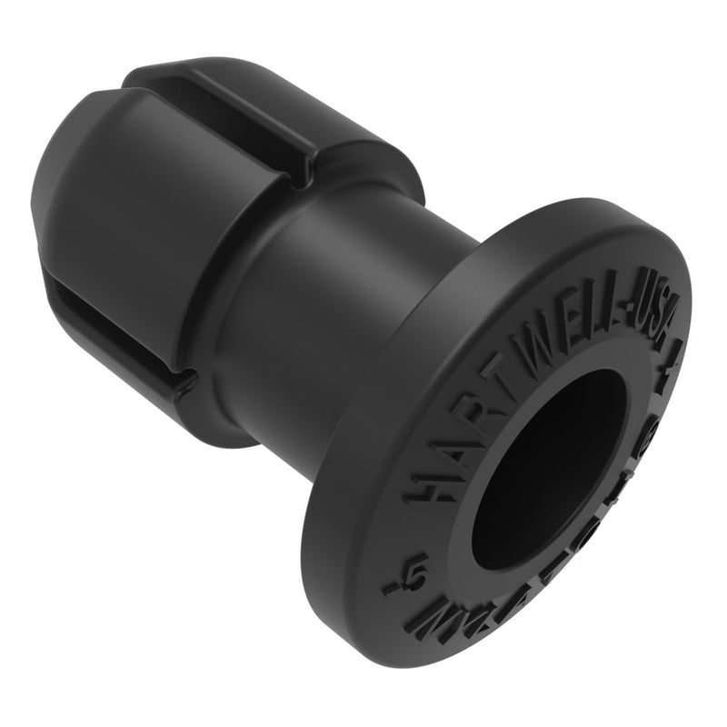 SOUTHCO NYLATCH Panel Fastener Grommet, 7.9mm (.313 in) Diameter, 5.3mm (.210 in) Max Panel Thickness, Polysulfone, Black [NY-5G-55-30]